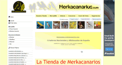 Desktop Screenshot of merkacanarios.com
